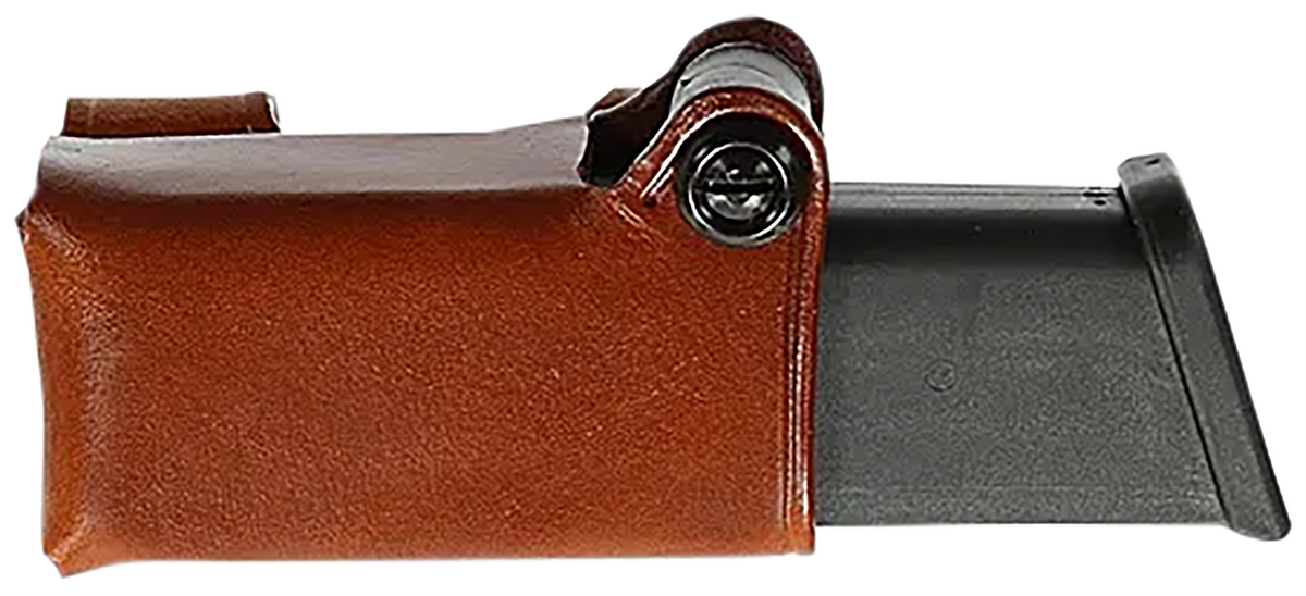 Galco HMC24 HMC Horizontal Mag Carrier Tan Steerhide Fits Glock 17 Gen 1-5 Ambidextrous