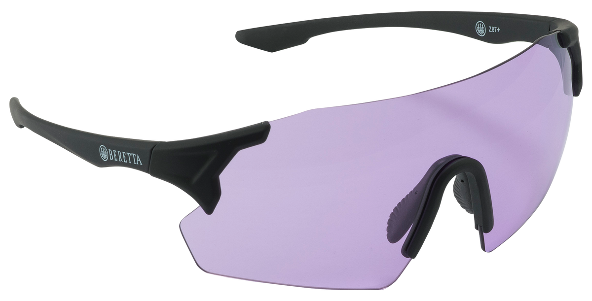 Beretta Challenge EVO Shooting Glasses Purple Lens Black Frame