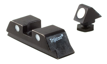 Trijicon 600234 Bright & Tough Steel 3-Dot Sight Set - Glock 17 MOS/19 MOS/34 MOS - No Tritium