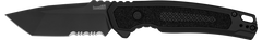 Kershaw Launch 16 3.45" Folding Tanto Part Serrated Black Cerakote CPM M4 Automatic Knife