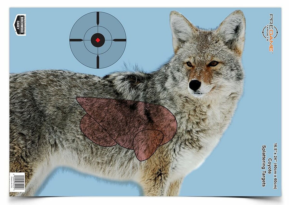 Birchwood Casey Pregame Coyote Paper Hanging Rifle Target 16.5x24 - 3 Per Pack