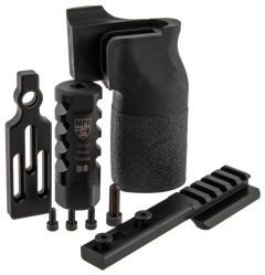 MasterPiece Arms 308 PMR Accessory Bundle - DN3 Muzzle Brake, Vertical Grip, V4 Spigot Mount & Bag Rider