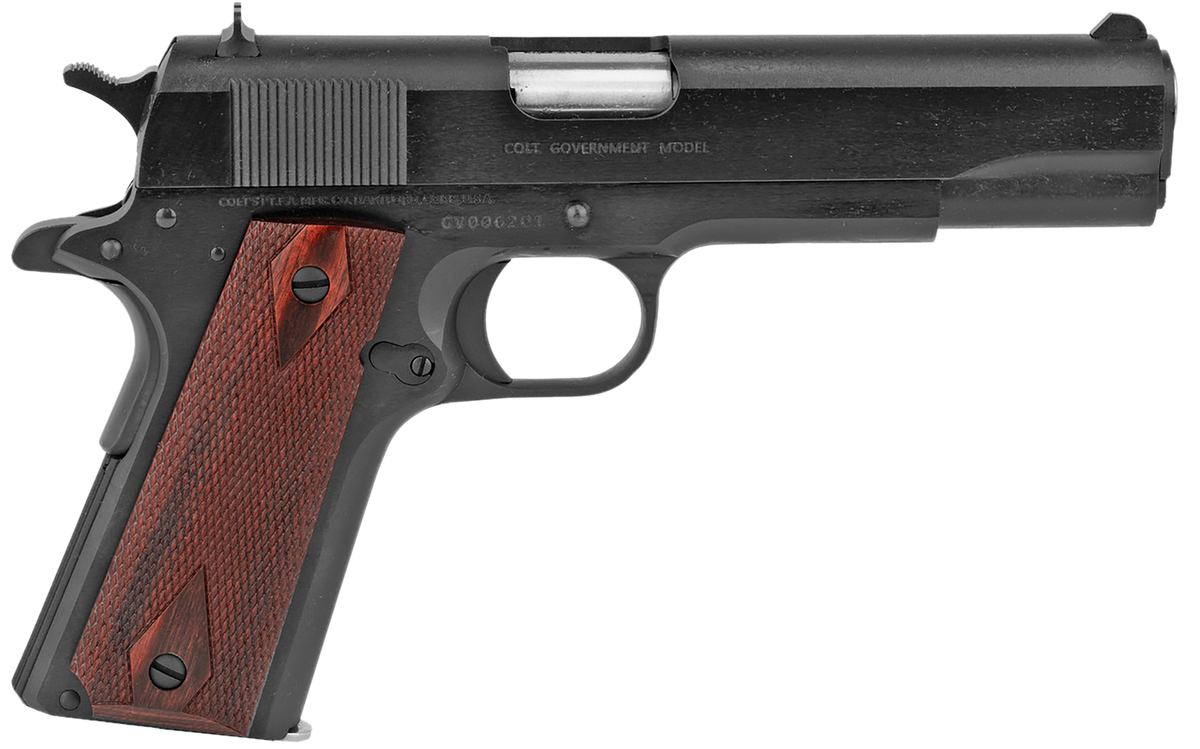 Colt Mfg 1911 Government 38 Super 5" 9+1 Semi-Auto Pistol - Blued, National Match Barrel