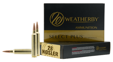 Weatherby Select Plus 28 Nosler 163gr Hammer Custom 20 Rd - Box or Case