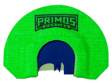 Primos PS1266 The Blair Diaphragm Turkey Mouth Call 3 Latex Reeds Green - Snake Tongue Cut