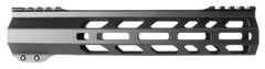 TacFire A.C.E. 10" M-LOK Free Float Handguard - AR-15 - Black Hardcoat Anodized Aluminum
