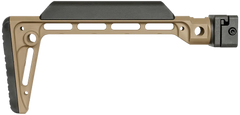 Midwest Industries Minimalistic Side Folding Stock Flat Dark Earth 6061 Aluminum