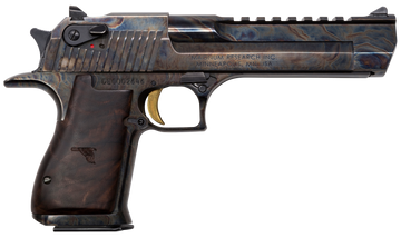 Magnum Research Desert Eagle Mark XIX 357 Mag 6" 9+1 Semi-Auto Pistol - Color Case Hardened Clear Cerakote Walnut Grip