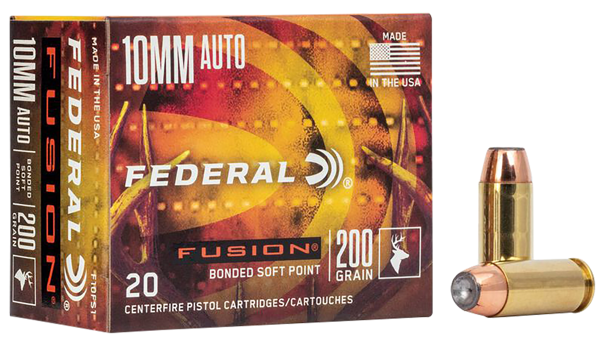Federal Fusion Handgun 10mm Auto 200gr Soft Point 20rd - Box or Case