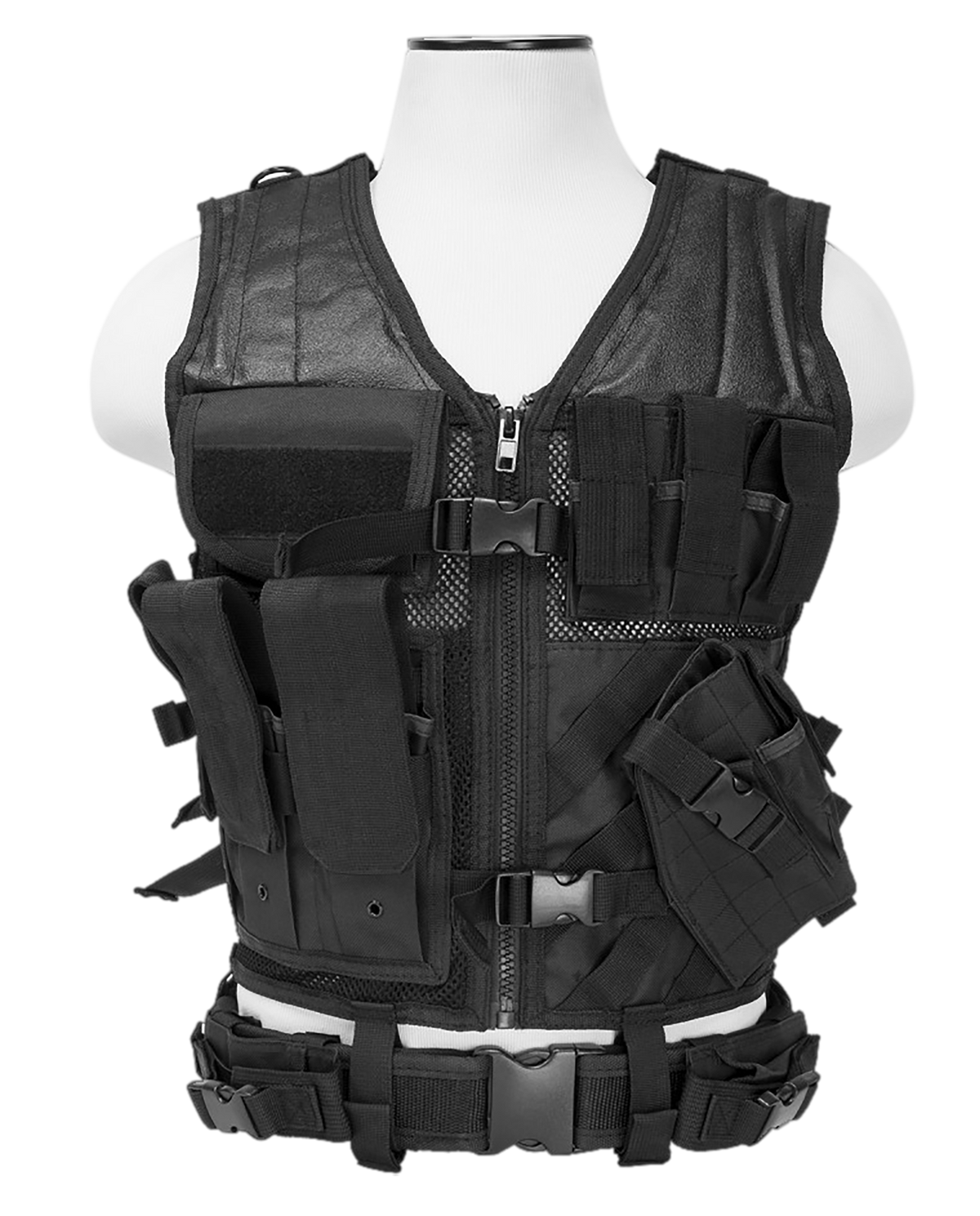 NcSTAR CTVL2916B Tactical Vest XL-XXL Black PVC/Mesh Webbing