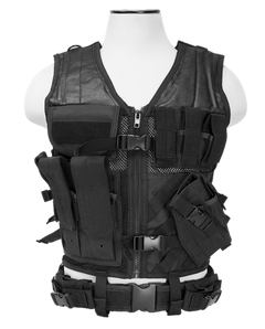 NcSTAR CTVL2916B Tactical Vest XL-XXL Black PVC/Mesh Webbing