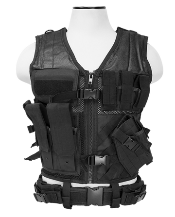 NcSTAR CTVL2916B Tactical Vest XL-XXL Black PVC/Mesh Webbing