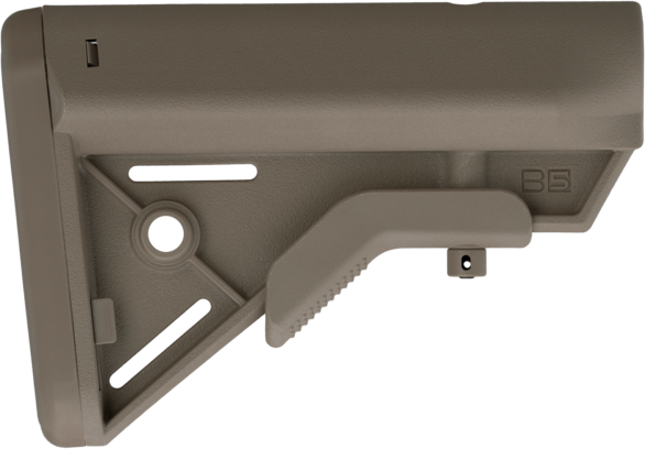 B5 Systems Bravo AR-15 Collapsible Buttstock - Flat Dark Earth - Mil-Spec Tube Not Included