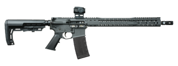 Black Rain Ordnance BRO 5.56 NATO 16" Semi-Auto AR-15 Rifle with Viridian Venta Red Dot - Smoke