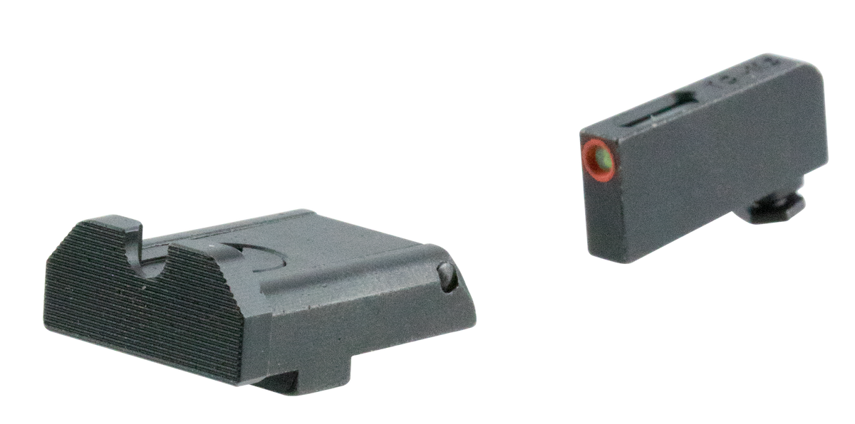 TruGlo TFX Pro Glock Orange Fiber Optic Tritium Night Sight Set - Black Nitride Fortress Frame