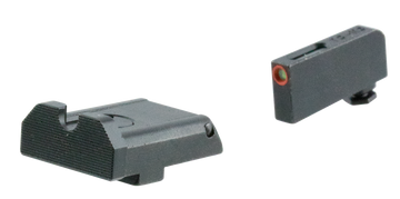 TruGlo TFX Pro Glock Orange Fiber Optic Tritium Night Sight Set - Black Nitride Fortress Frame