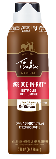 Tinks Hot Shot #69 Doe In Estrus Deer Attractant 5 oz Gel Stream