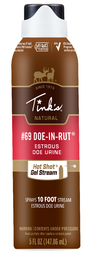 Tinks Hot Shot #69 Doe In Estrus Deer Attractant 5 oz Gel Stream