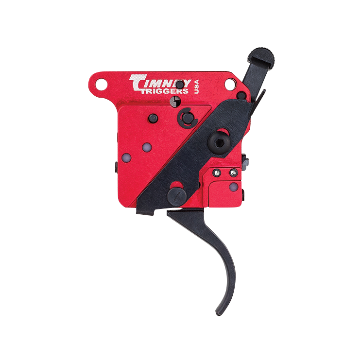 Timney Triggers 533 2-Stage Curved Drop-In Trigger 1-1.50 lb Black/Red - Remington 700 Right Hand