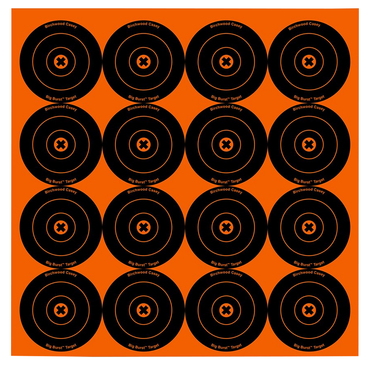 Birchwood Casey Big Burst Revealing Target 3" Bullseye Self-Adhesive Paper 48 Pack
