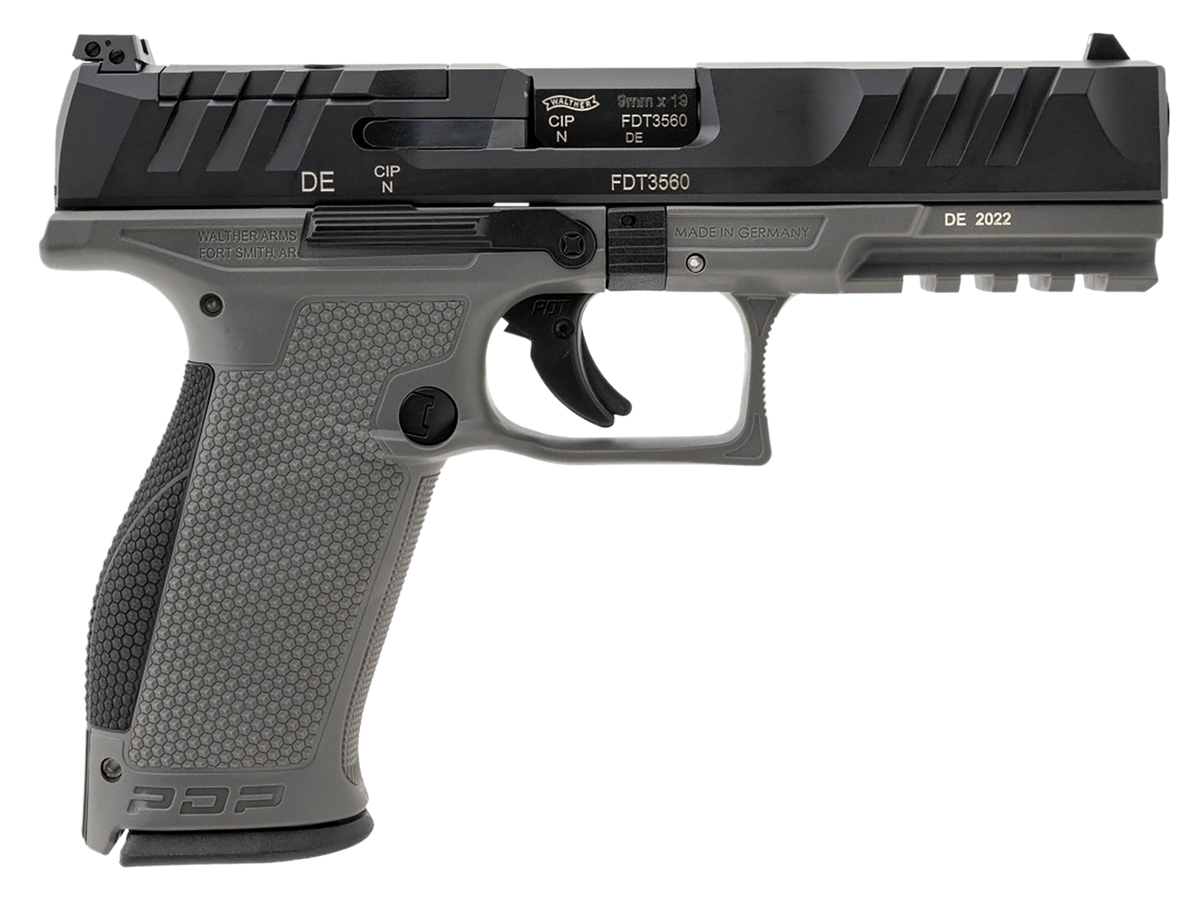 Walther Arms PDP 9mm Luger 4.50" 18+1 Semi-Auto Pistol - Two-Tone Gray/Black