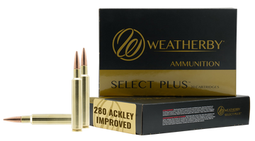 Weatherby Select Plus 280 Ackley Improved 150gr Swift Scirocco 20rd - Box or Case