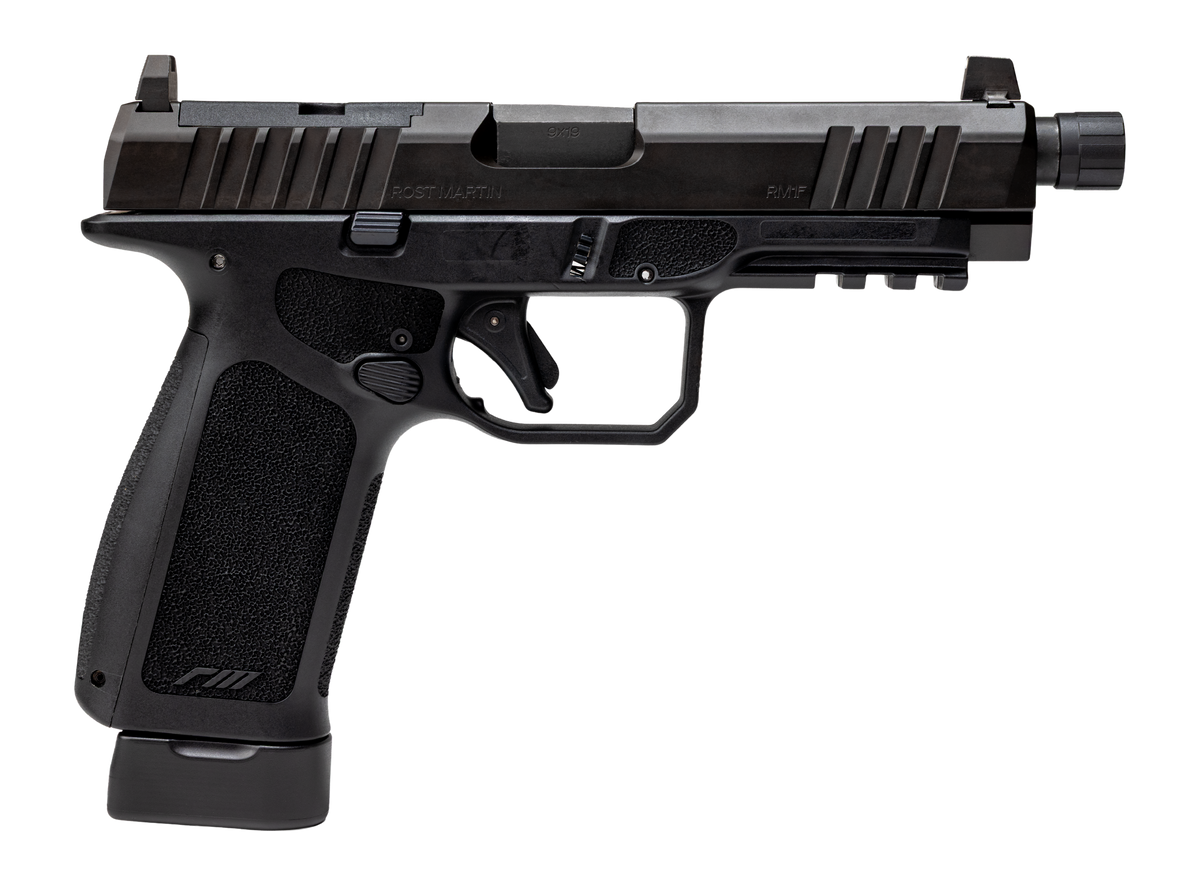 Rost Martin RM1F Tactical 9mm Luger 4.50" 24+1 Semi-Auto Pistol - Black