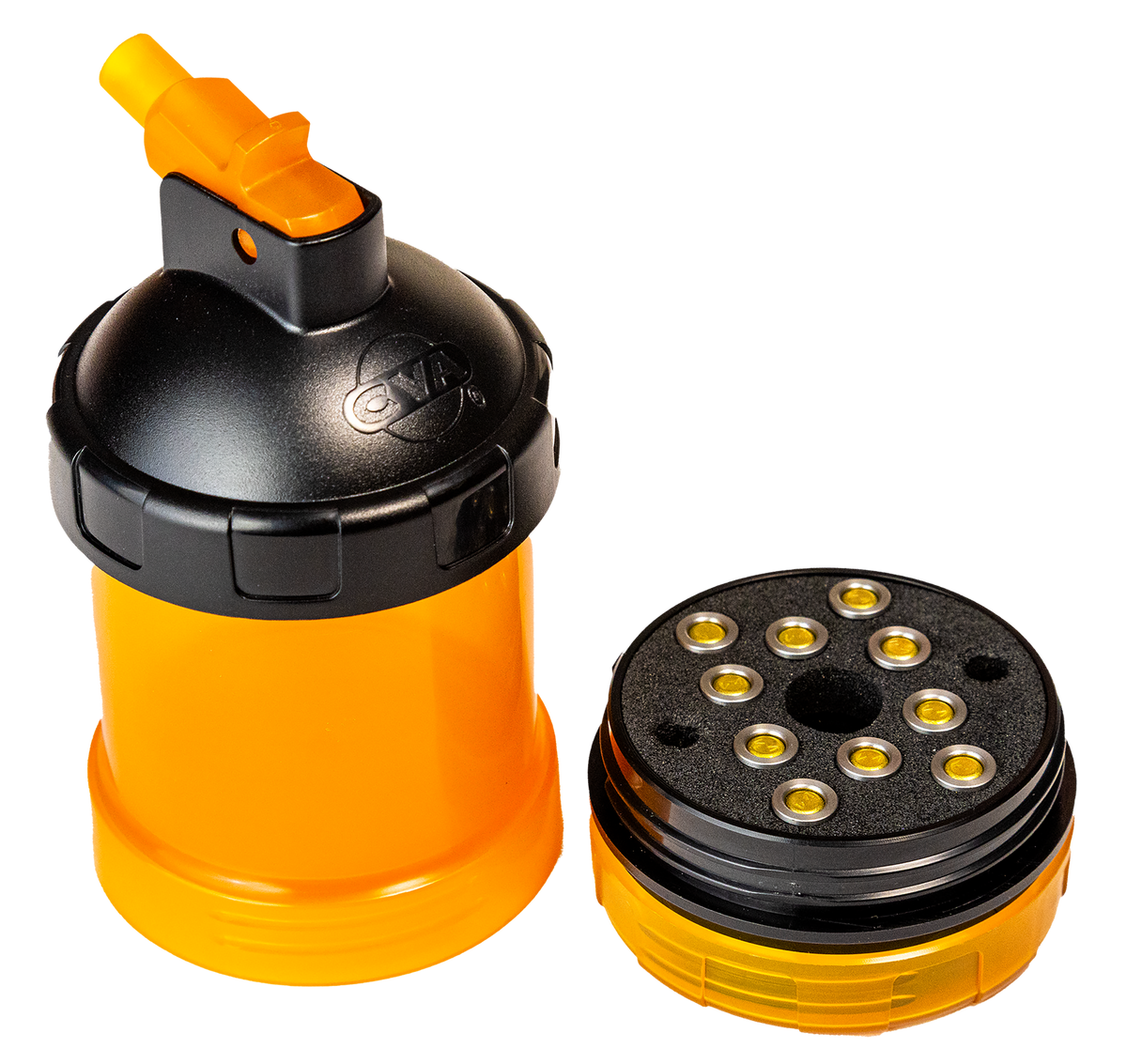 CVA Powder Pod & Primer Storage - Holds 20 VariFlames or 209 Primers