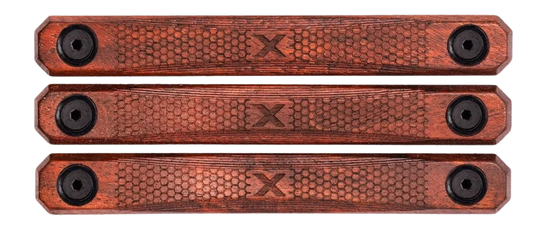 WOOX M-LOK Rail Covers 3 Slot American Walnut 4.88" Long