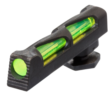Hiviz GL2014 LiteWave Front Sight for Glock Green/Red/White Fiber Optic - Black Steel Frame