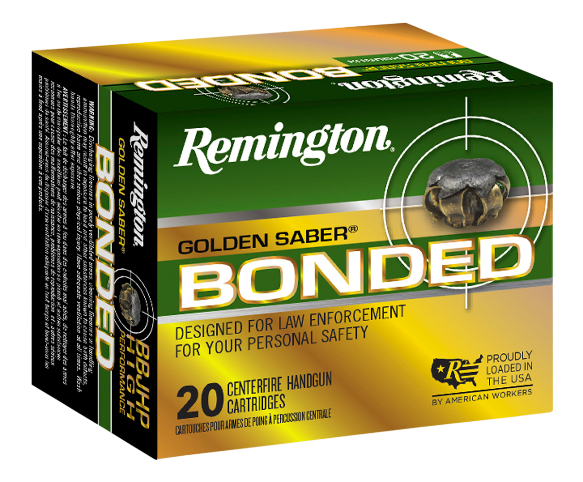 Remington Ammunition Golden Saber Bonded 45 ACP 230 gr Bonded Brass Jacketed Hollow Point - Box or Case