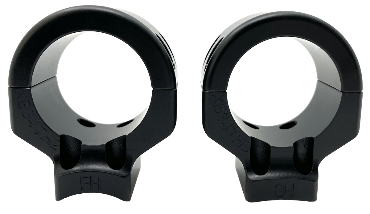 DNZ Game Reaper 2 2-Pc Scope Mount & Ring Combo 34mm High Matte Black - Browning X-Bolt