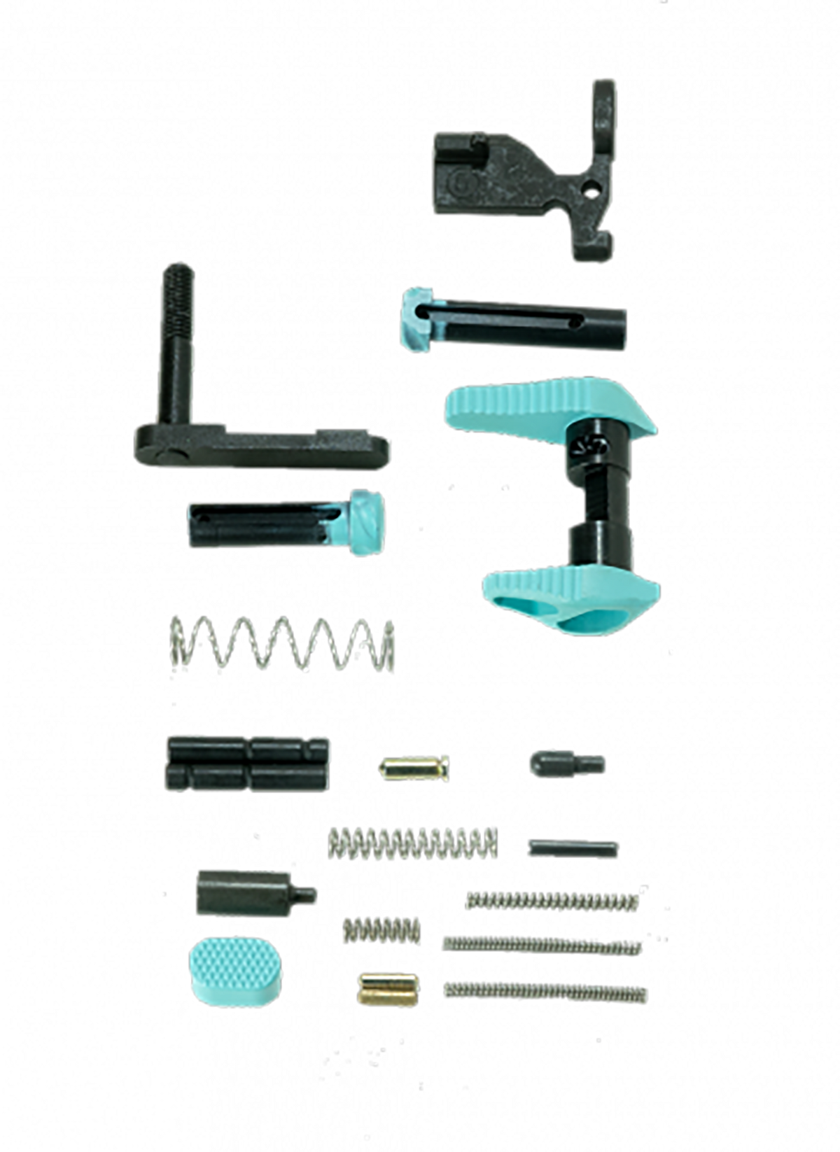 Timber Creek Outdoors AR-15 Lower Parts Kit - Robin's Egg Blue Anodized Aluminum