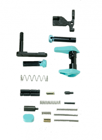 Timber Creek Outdoors AR-15 Lower Parts Kit - Robin's Egg Blue Anodized Aluminum