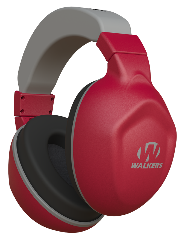 Walkers Game Ear Boomies Youth Passive Muff Crimson Red