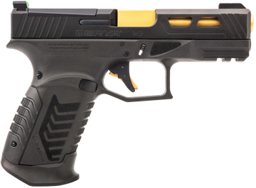 Derya Firearms DY9 9mm Luger 4.02" 10+1 Semi-Auto Pistol - Gold TiN Barrel