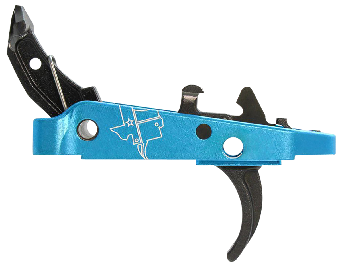 CMC Triggers 47501 AK-47 Drop-In Trigger Group 2.0 Single-Stage Curved 3.5 lbs - Black w/ Blue Housing