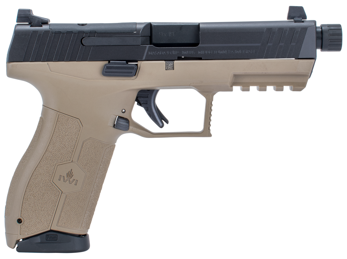 IWI US Masada 9mm Luger 4.60" TB 17+1 Flat Dark Earth Semi-Auto Pistol