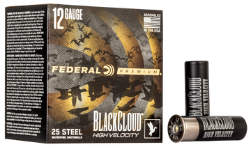 Federal Black Cloud FS High Velocity 12 Gauge 3" 1-1/8 oz 4 Shot 25 Rds/Box - Box or Case