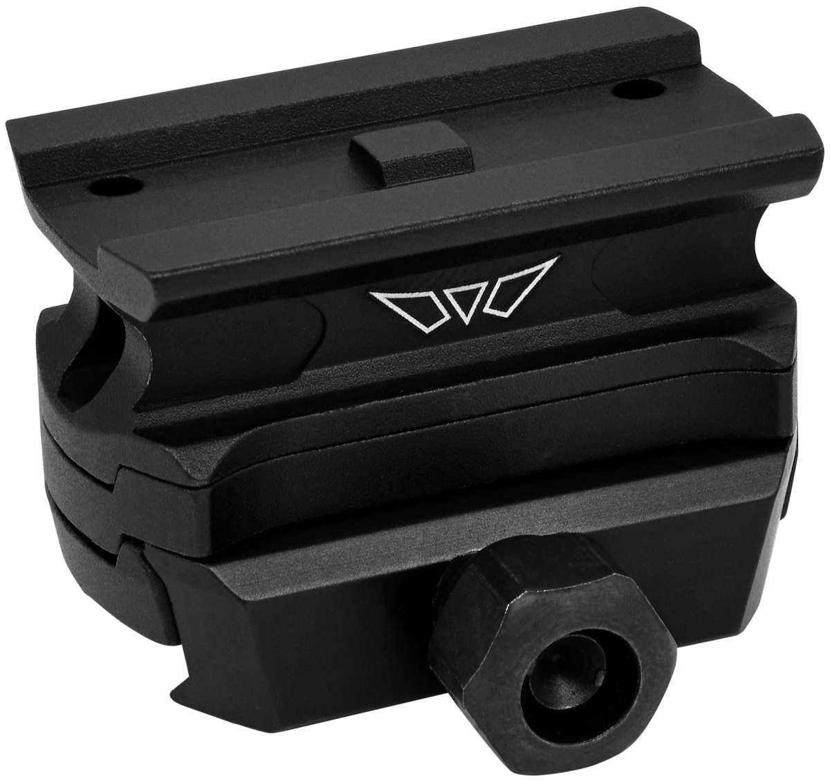 Warne 6101M Red Dot Riser T1-T2 Interface Black Anodized