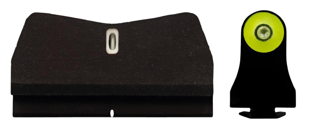 XS Sights DXT2 Big Dot Night Sights for Glock 26 - Suppressor Height - Green Tritium Yellow Outline Front / White Outline Rear