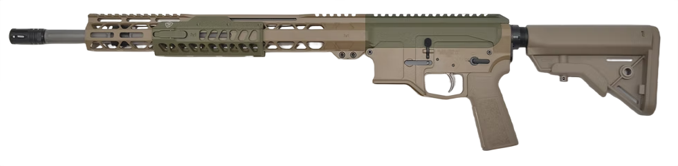 Bilson Arms BA-15FC 6mm ARC 18 in 20+1 Semi-Auto Rifle - FDE/Sniper Green