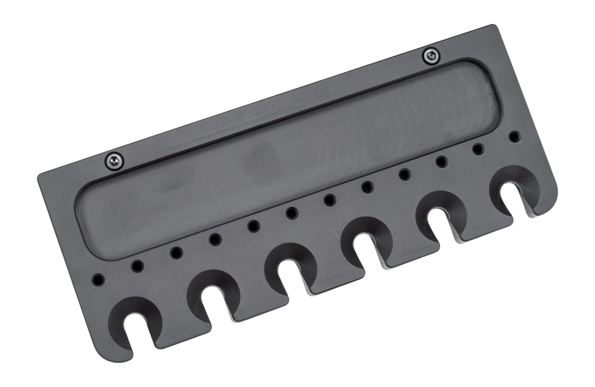 Area 419 Firearms Cleaning Rod Rack Kit - Black Anodized Aluminum - 6 Rod Capacity