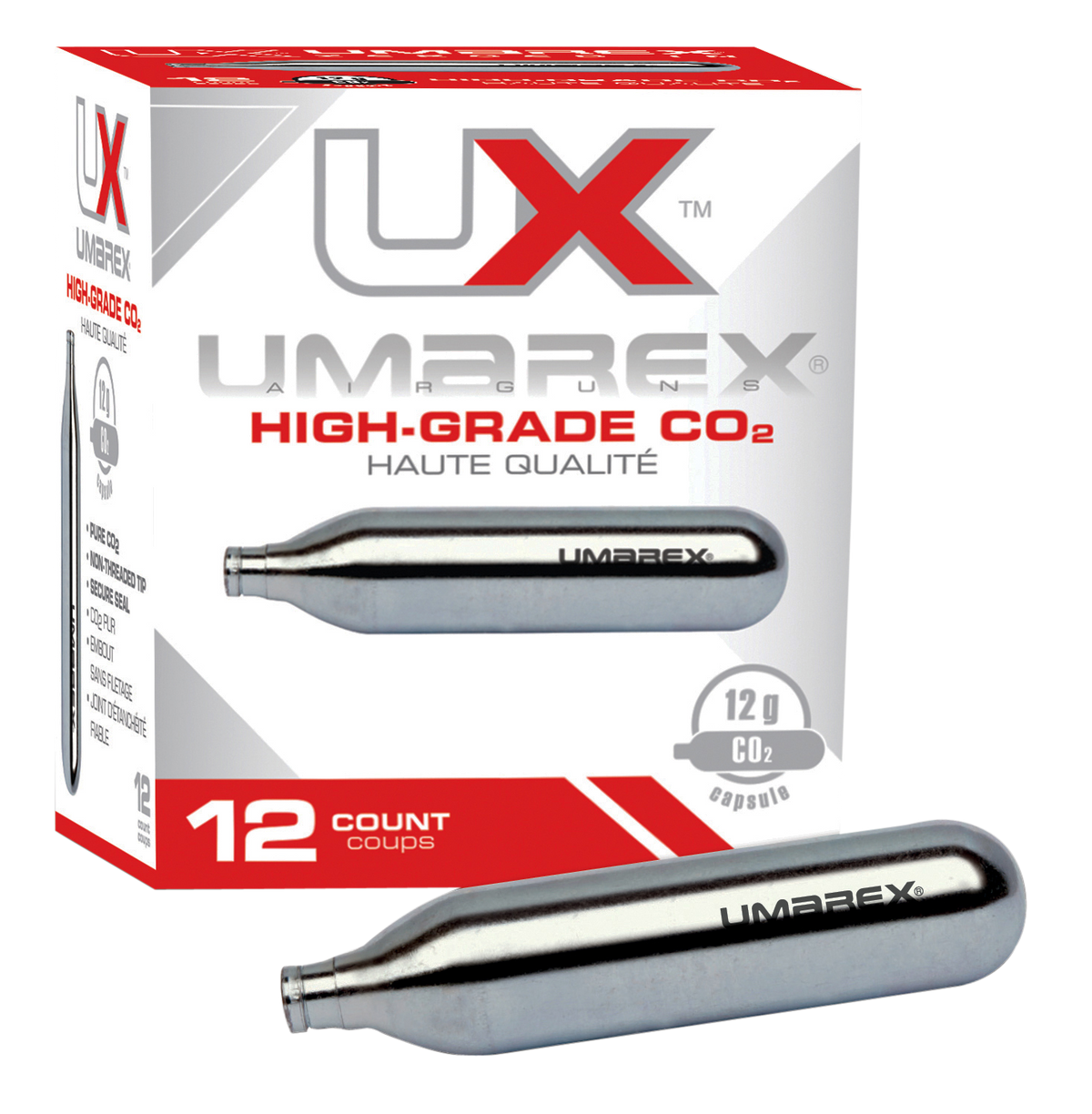 RWS Umarex 12-Gram CO2 Cartridges 12/Box