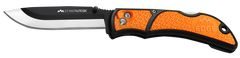 Outdoor Edge RazorLite 3.50" Folding Replacement Blade Tanto Plain 420J2 SS Black/Orange Polymer Handle