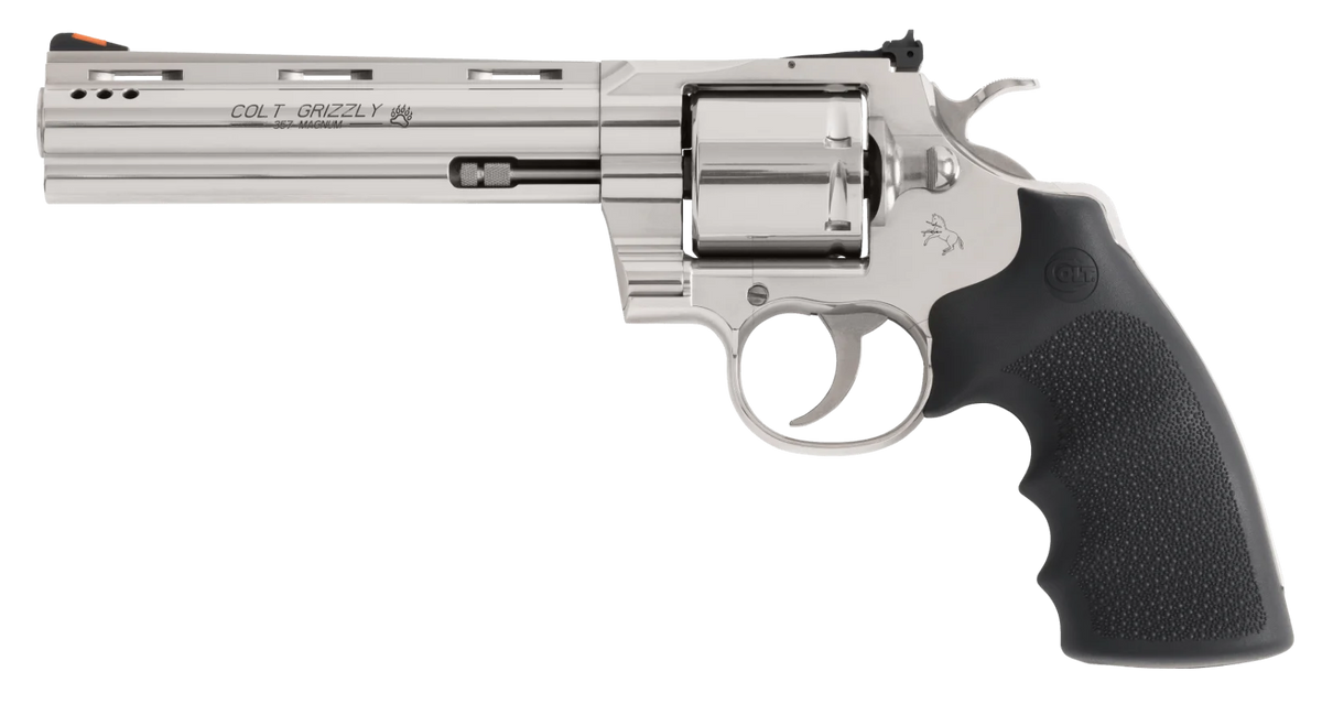 Colt Mfg Grizzly 357 Mag 6" 6-Shot Ported Stainless Revolver