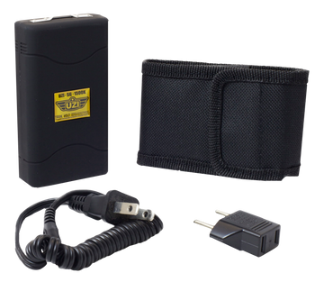 Uzi Accessories UZISG1500 Stun Gun 1.5MV Rechargeable Black 4.6 oz