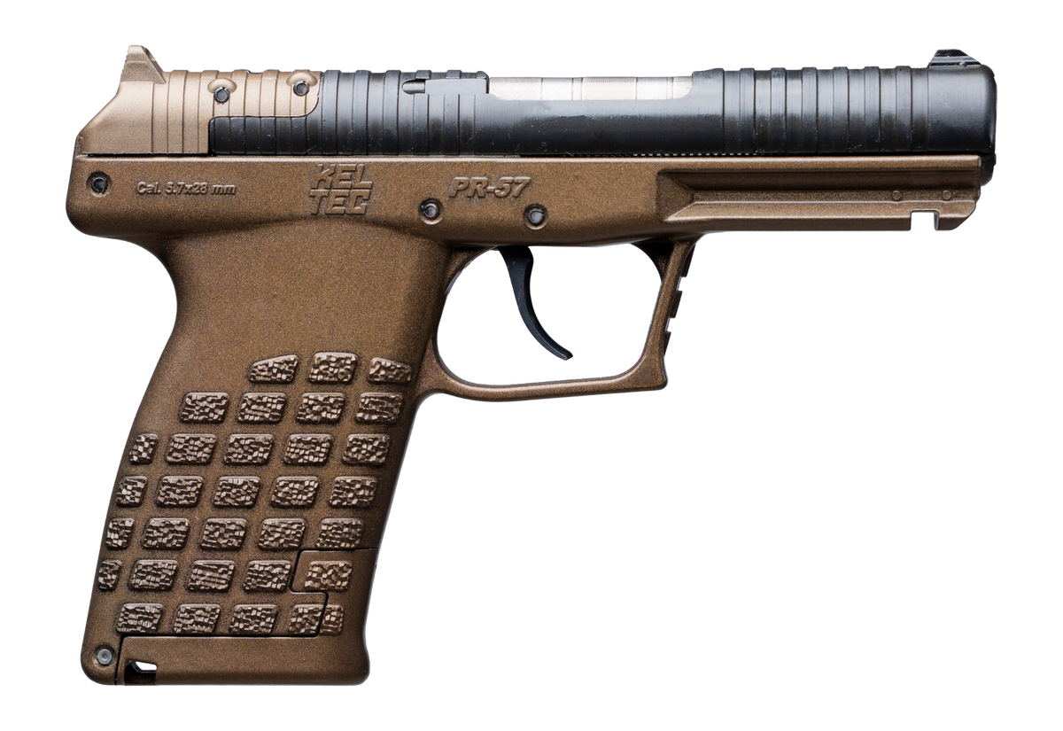 Kel-Tec PR-5.7 5.7x28mm 4" 20+1 Semi-Auto Pistol - Burnt Bronze Compact Frame