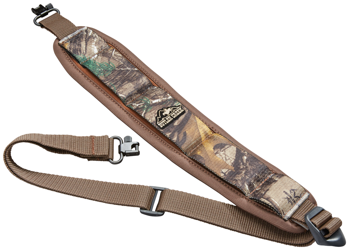 Butler Creek Comfort Stretch Rifle Sling 1" Swivels 44" x 2.50" Neoprene Realtree Xtra