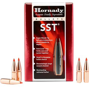 Hornady SST 25 Cal .257 117gr Super Shock Tip Reloading Bullets - 100/Box
